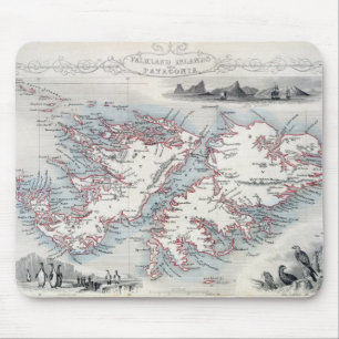Falkland Islands and Patagonia, from a Series of W Mouse Mat