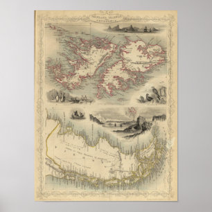 Falkland Islands And Patagonia Poster