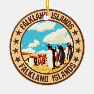 Falkland Islands                                   Ceramic Tree Decoration