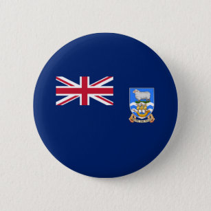 Falkland Islands Flag 6 Cm Round Badge