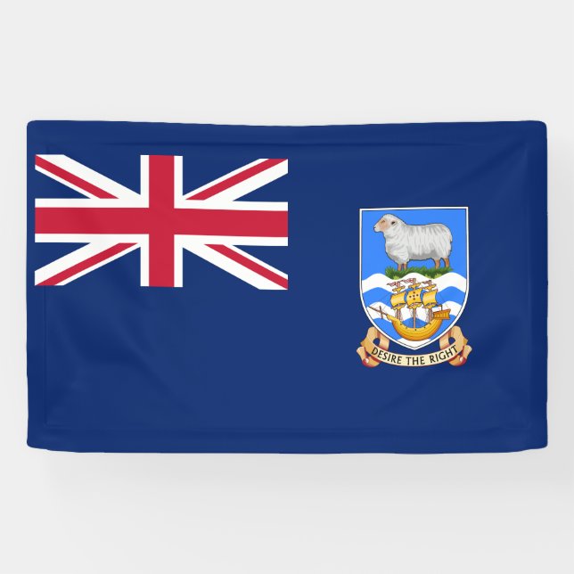 Falkland Islands Flag Banner (Horizontal)