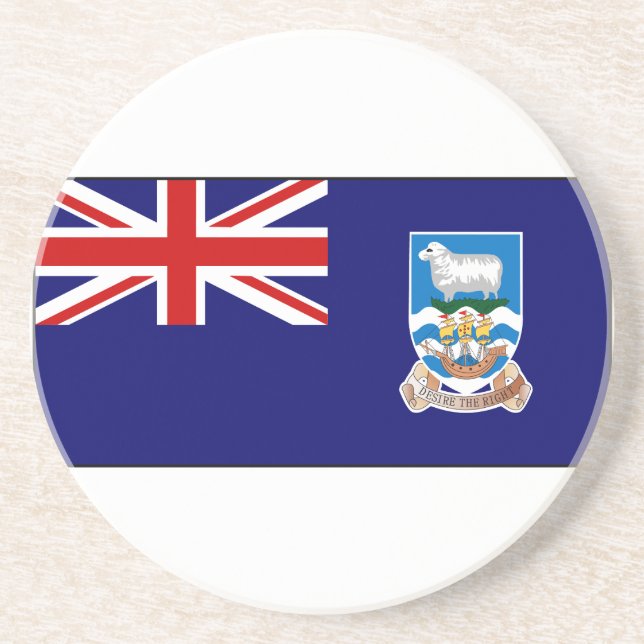 Falkland Islands Flag Coaster (Front)