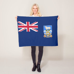 Falkland Islands Flag Fleece Blanket