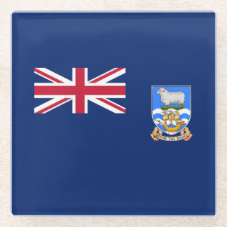 Falkland Islands Flag Glass Coaster