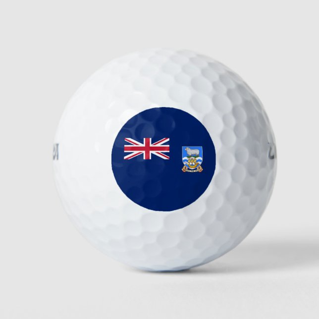 Falkland Islands Flag Golf Balls (Front)