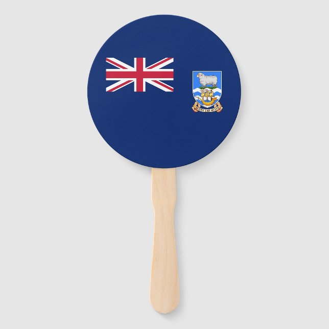 Falkland Islands Flag Hand Fan (Front)