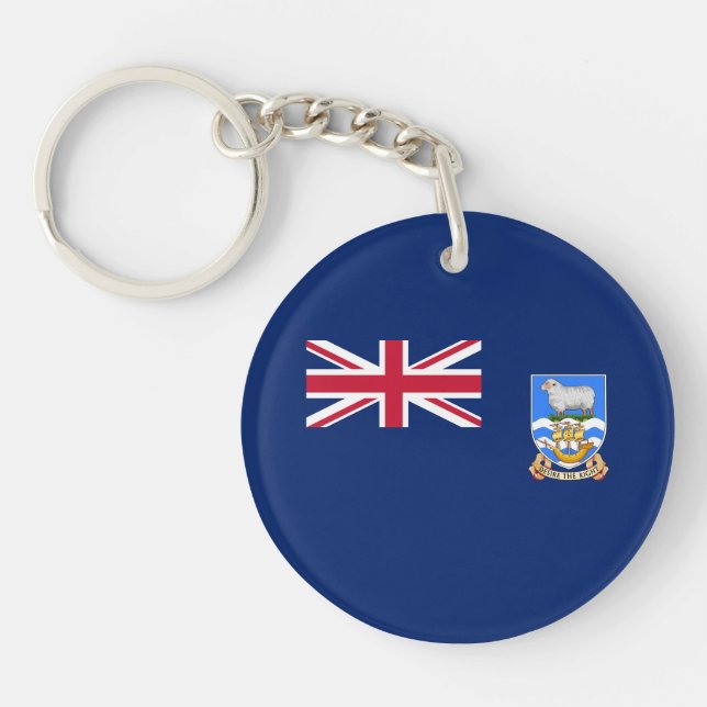 Falkland Islands Flag Key Ring (Front)