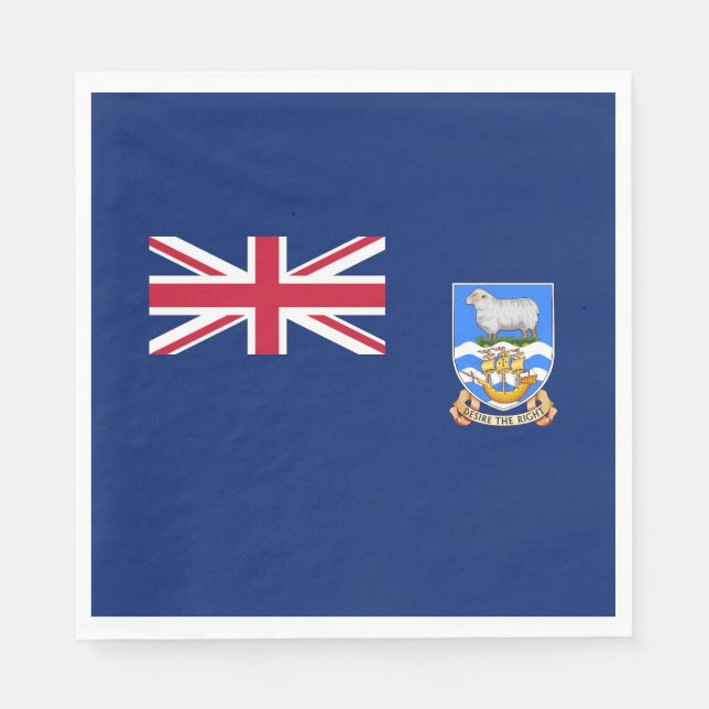 Falkland Islands Flag Napkin (Front)