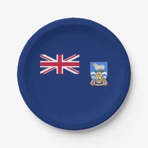 Falkland Islands Flag Paper Plate