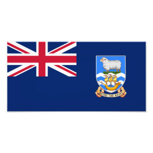 Falkland Islands Flag Photo Print