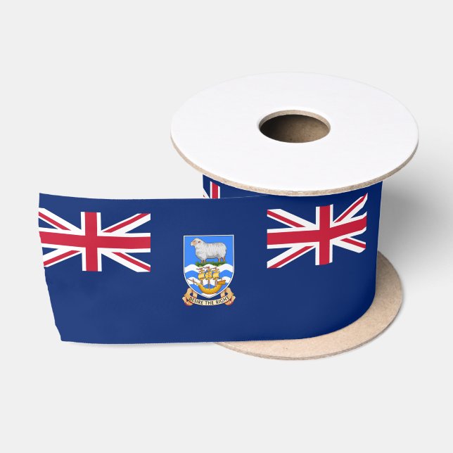 Falkland Islands Flag Satin Ribbon (Spool)