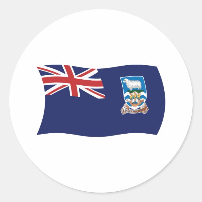 Falkland Islands Flag Sticker (Front)