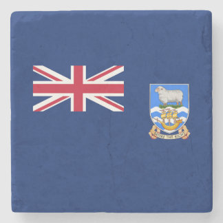 Falkland Islands Flag Stone Coaster