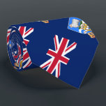 Falkland Islands Flag Tie<br><div class="desc">Patriotic flag of Falkland Islands.</div>