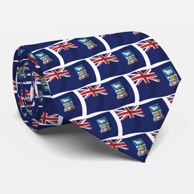 Falkland Islands Flag Tie (Rolled)