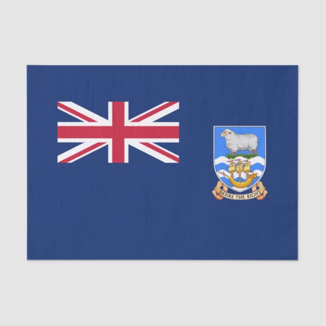 Falkland Islands Flag Tissue Paper (Front)