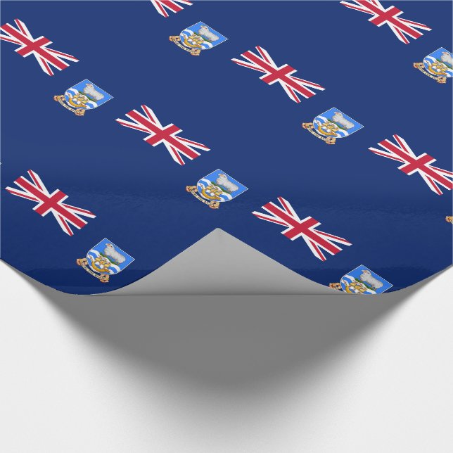 Falkland Islands Flag Wrapping Paper (Corner)