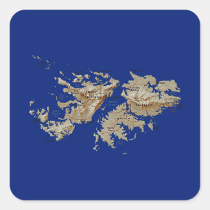 Falkland Islands Map Sticker