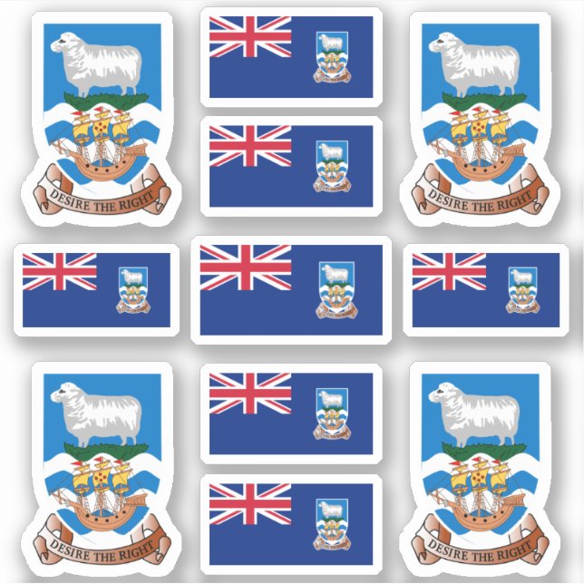 Falklander state symbols / coat of arms and flag s (Front)