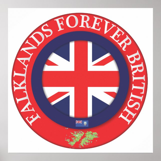 Falklands Forever British Poster (Front)