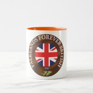 Falklands Forever British Two-Tone Coffee Mug
