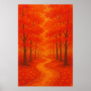 Fall 1, Crimson Trail, Seasonal Print