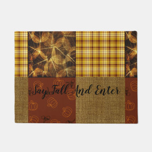 Fall 4 corners 2 Design Warm Tones Doormat