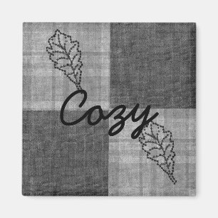 Fall 4 corners Grey Tones Magnet