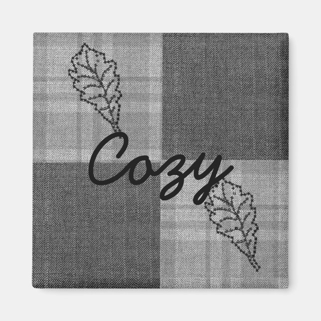 Fall 4 corners Grey Tones Magnet (Front)