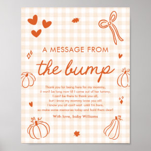 Fall A Little Pumpkin A Message From The Bump Game Poster