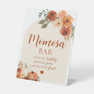 Fall A Little Pumpkin Baby Shower Momosa Bar Sign