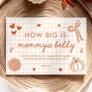 Fall A Little Pumpkin How Big is Mummy's Belly Enclosure Card