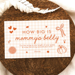 Fall A Little Pumpkin How Big is Mummy's Belly Enclosure Card