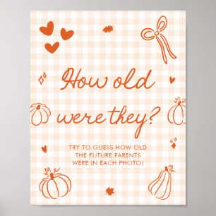 Fall A Little Pumpkin Pie How old were they Poster
