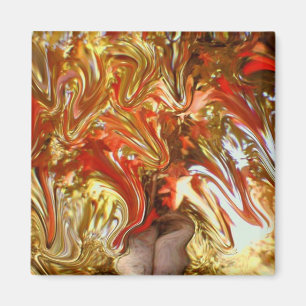 Fall abstract magnet