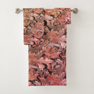 Fall Acanthus Leaves Bath Towel Set
