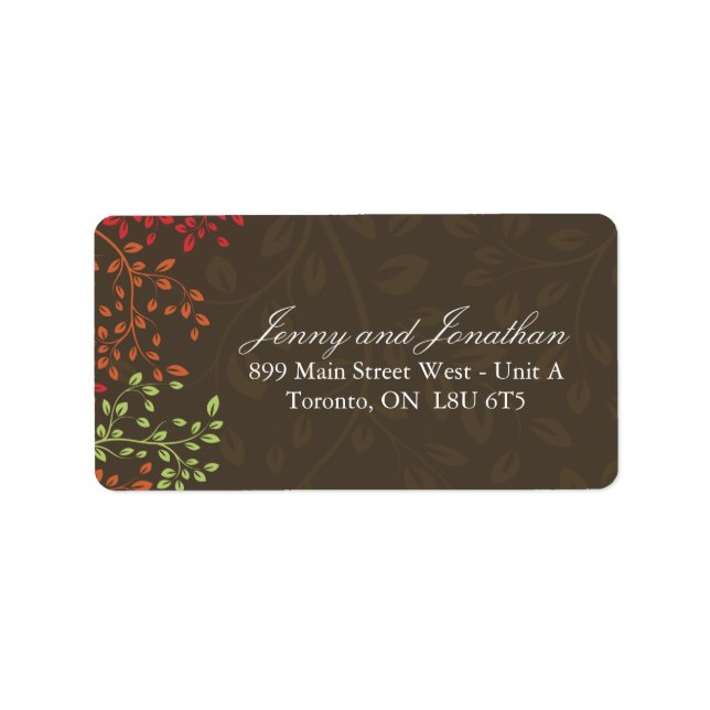 Fall  Address Labels (Front)