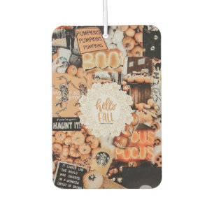 Fall Aesthetics Collage Car Air Freshener