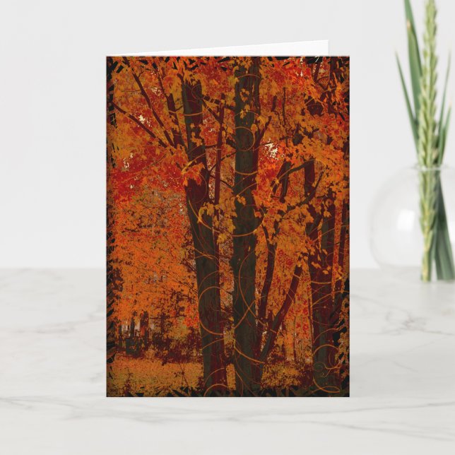 Fall Afternoon Greeting Card. Card (Front)