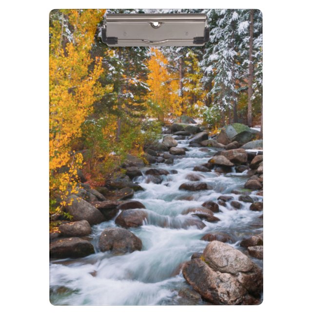 Fall along Bishop creek, California Clipboard (Front)