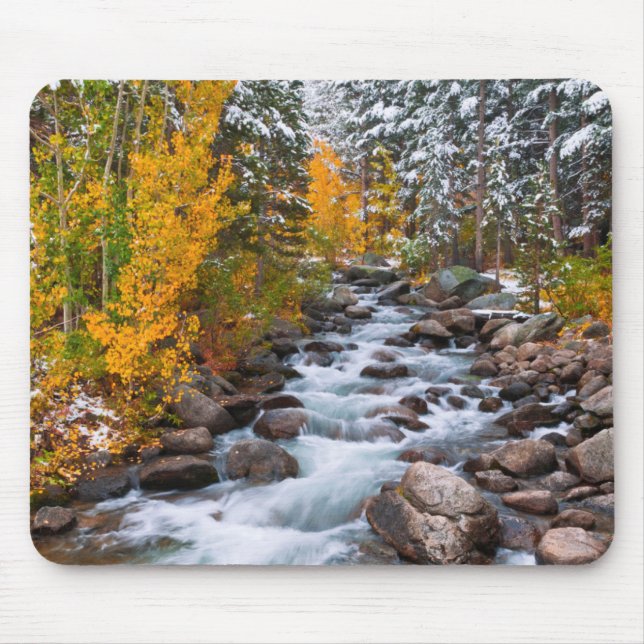 Fall along Bishop creek, California Mouse Mat (Front)