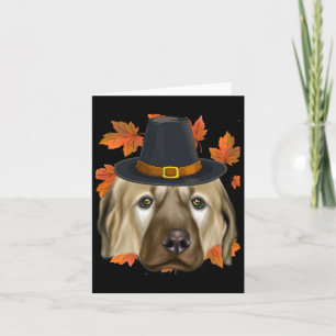 Fall Anatolian Shepherd Dog Pilgrim Thanksgiving Card