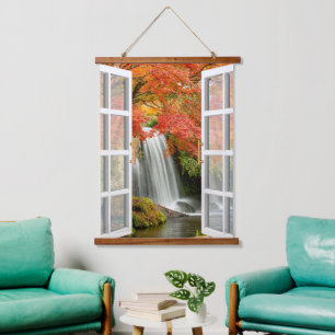   Fall and Autumn Mountains Landscape Hanging Tapestry
