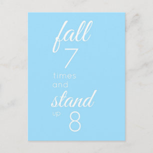 Fall and Stand Postcard