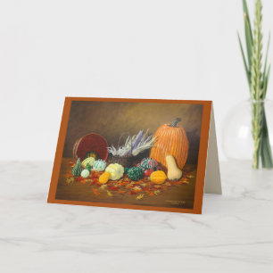 Fall and Thanksgiving Celebration Holiday Card