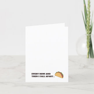 Fall Apart Tacos Thank You Card