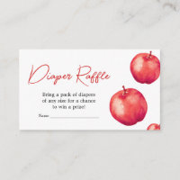 Fall Apple Basket Baby Shower Diaper Raffle