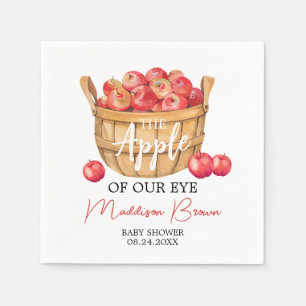 Fall Apple Basket Baby Shower Napkin