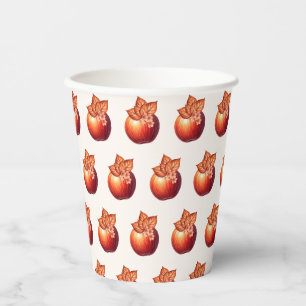 Fall Apple Bridal Shower Paper Cups