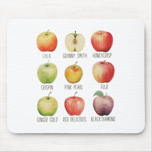Fall Apple Picking Apple Orchard Boho Farm Fesh To Mouse Mat